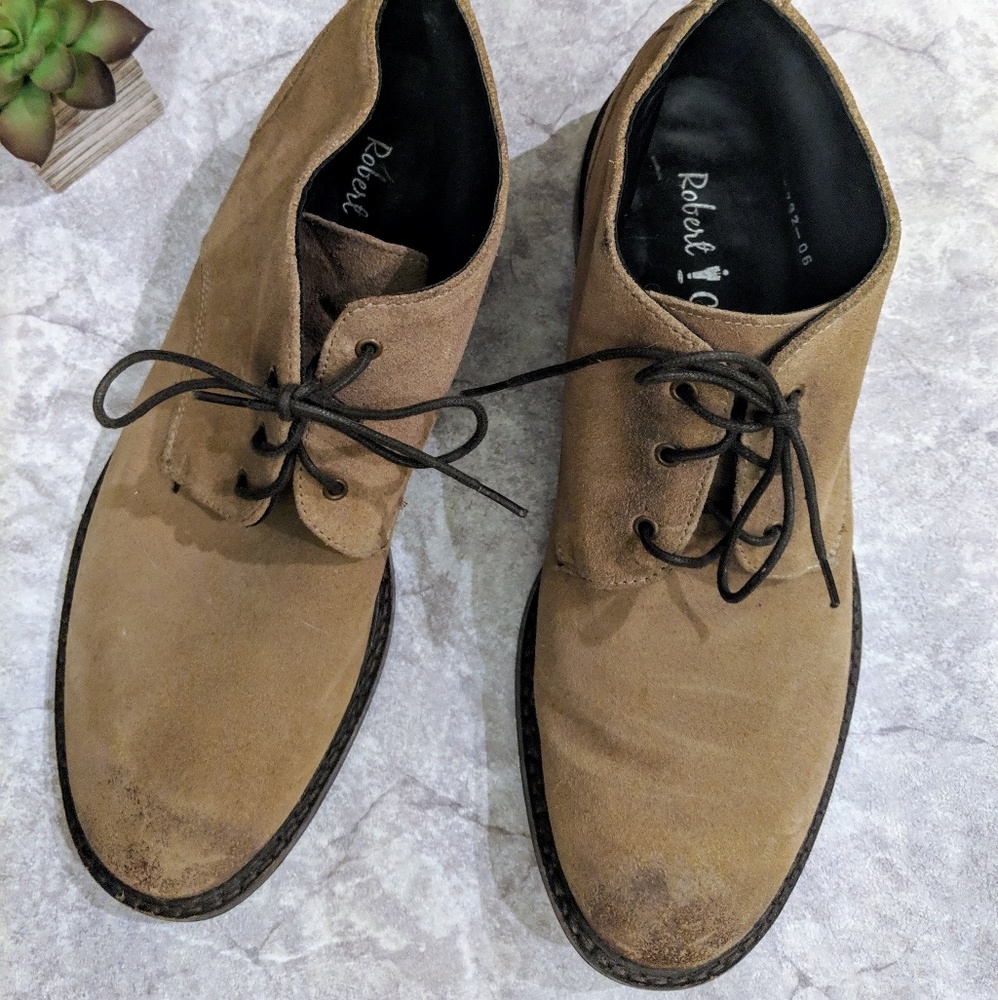 Robert Cameron Taupe Suede Paper Chukka  Boot